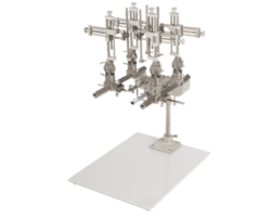 Parallel rail manipulator arms
