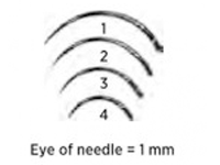 Eye Needles, 3 8 Circle, Cutting Edge Eye Needles, 3 8 Circle, Cutting Edge