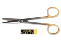 Tungsten Carbide Mayo Operating Scissors, Straight, Blunt Blunt Tungsten Carbide Mayo Operating Scissors, Straight, Blunt Blunt
